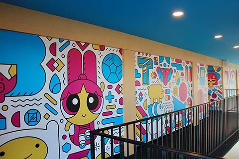 Cartoon Network Hotel comes to life with The Powerpuff Girls, Finn and Jake  – and Drytac - DRYTAC