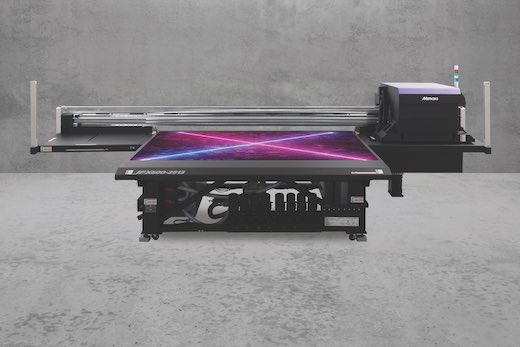 CMYUK Takes Delivery of the New Mimaki JFX600-2513 UV LED Production Flatbed Printer at its Showroom in Shrewsbury