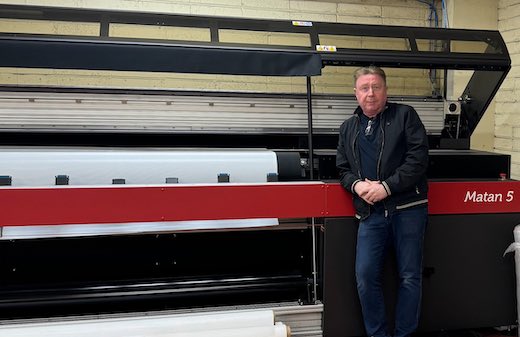 CoverUp Invests in an EFI Matan 5m UV LED Dedicated Roll-To Roll Printer from CMYUK