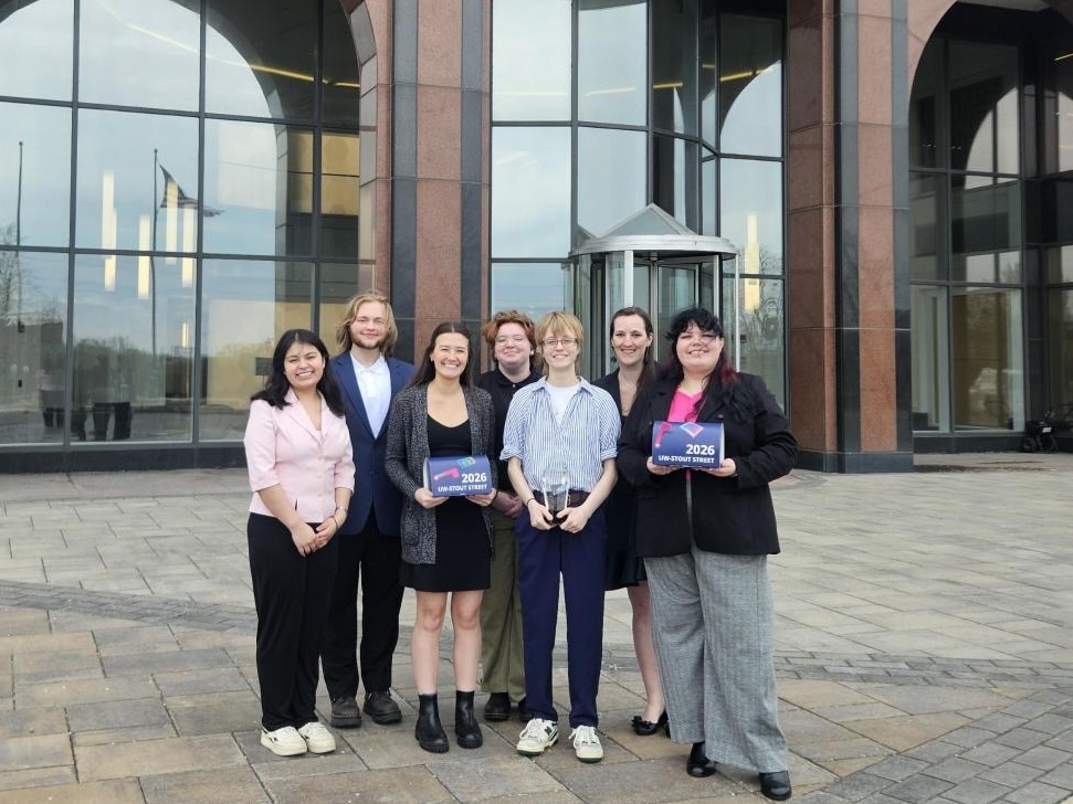 UW-Stout Students Earn Student’s Choice Award at 2026 TAGA Competition