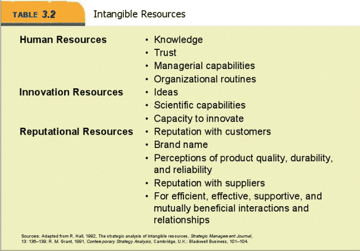 Intangible Resources