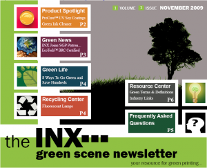 INX Green Scene Newsletter