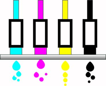 illustration of inkjet print heads