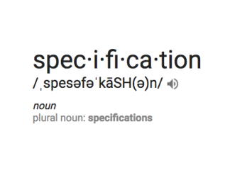 specifications