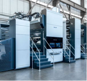 RotoJet L Packaging Single-pass, Web-fed Inkjet press used for testing