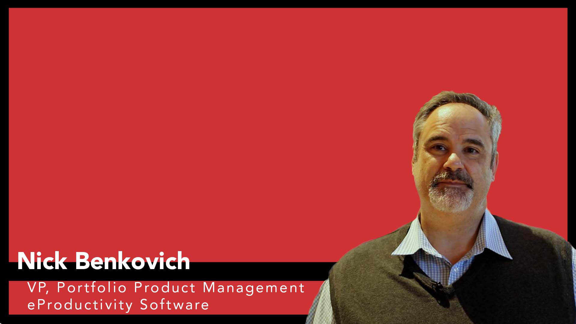 Video preview: Nick Benkovich on the Future of eProductivity Software  