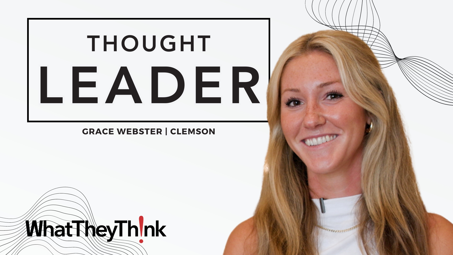 Video preview: Clemson Senior Grace Webster on Graphic Design and Marketing