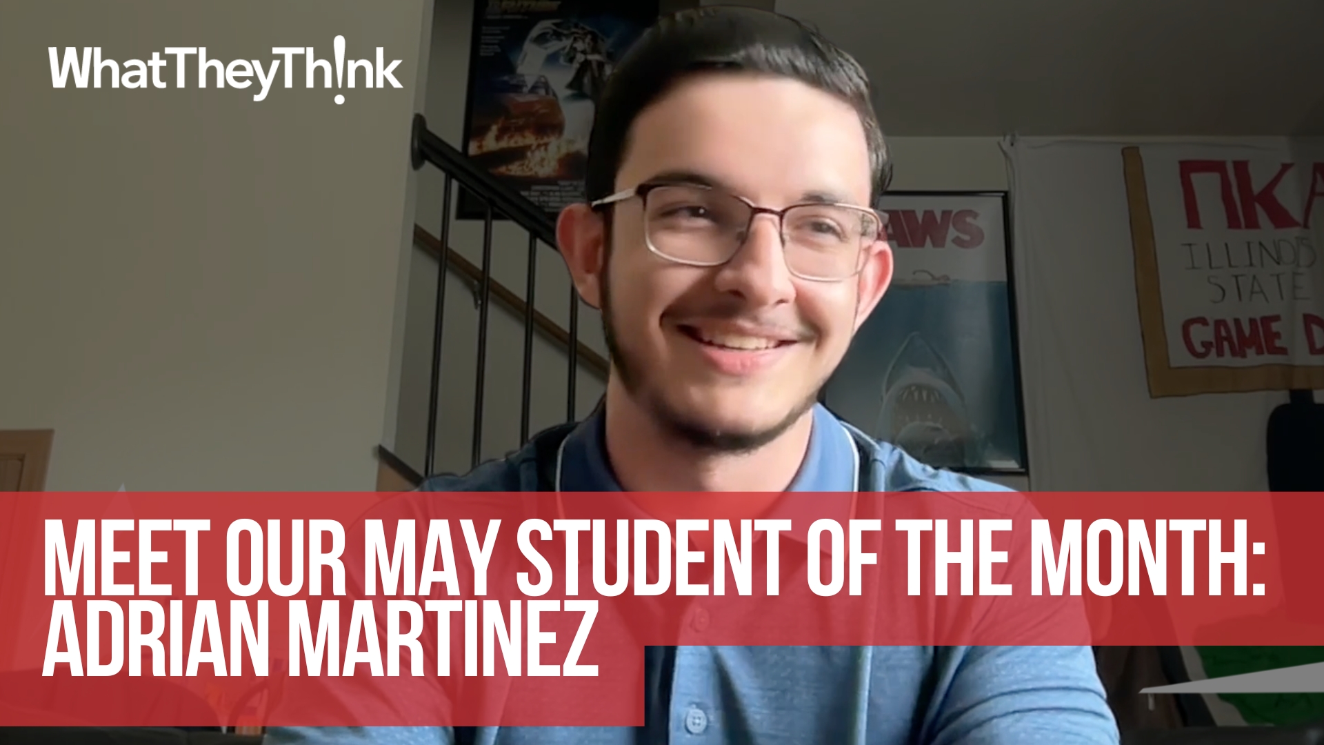 Video preview: WhatTheyThink Student of the Month: Adrian Martinez