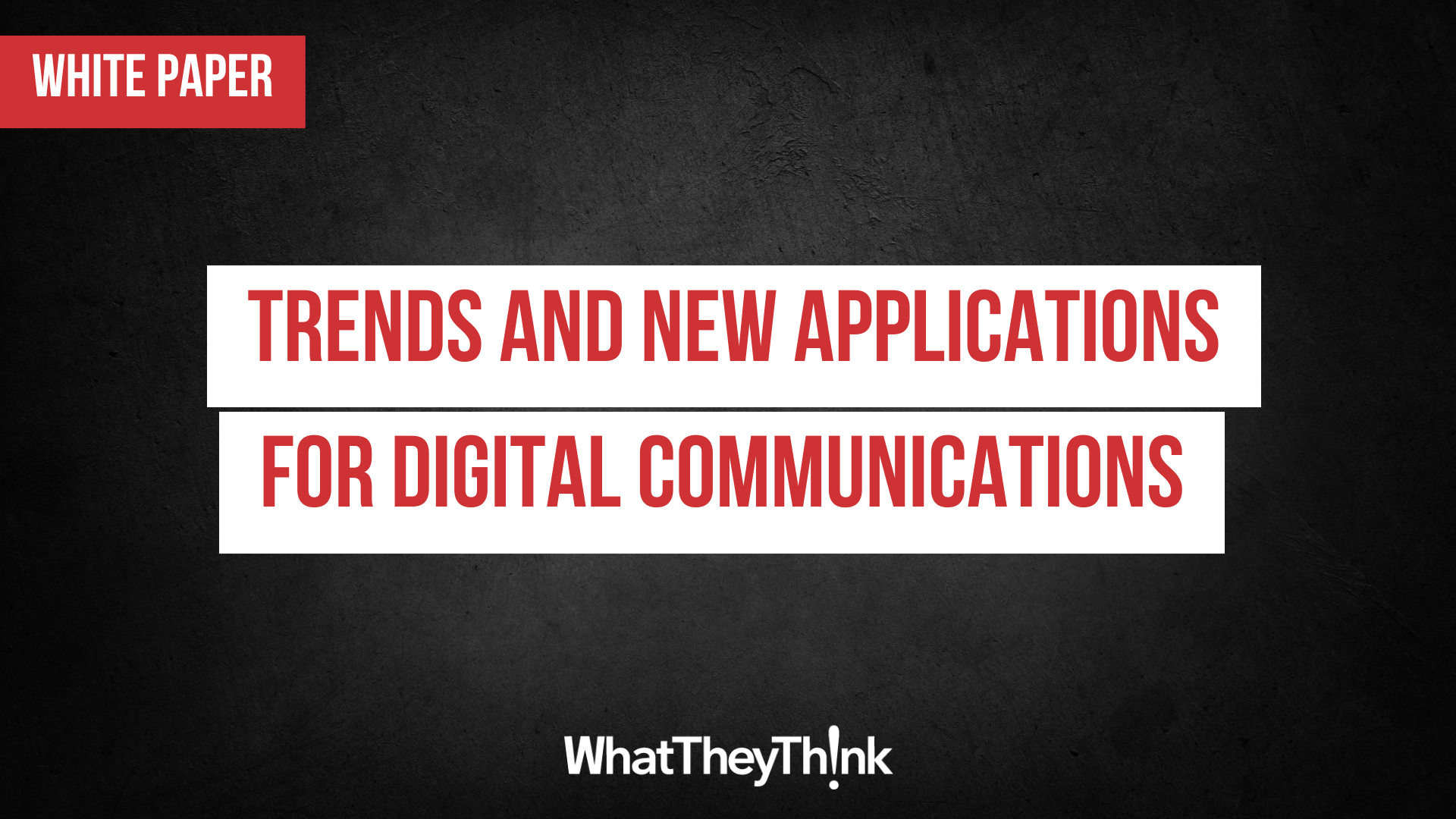 Trends and New Applications for Digital Communications